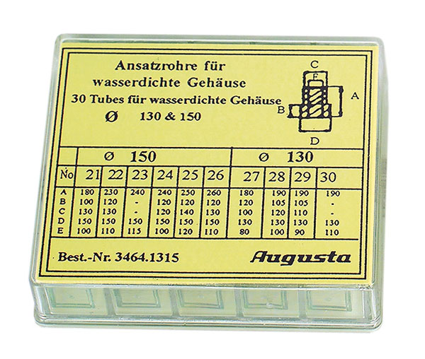 Sortiment Ansatzrohre für WD. Gehäuse Sortiment Ansatzrohre für WD. Gehäuse