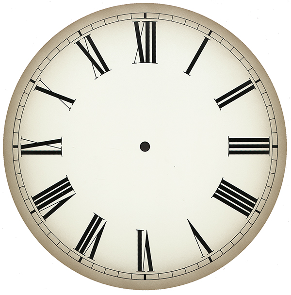 Zifferblatt römisch elfenbeinfarben Ø 290 mm