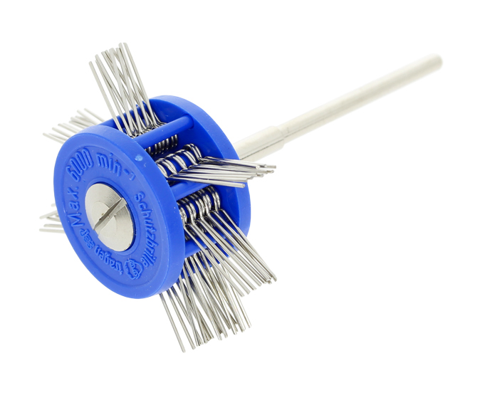 Mattschlagbürste blau