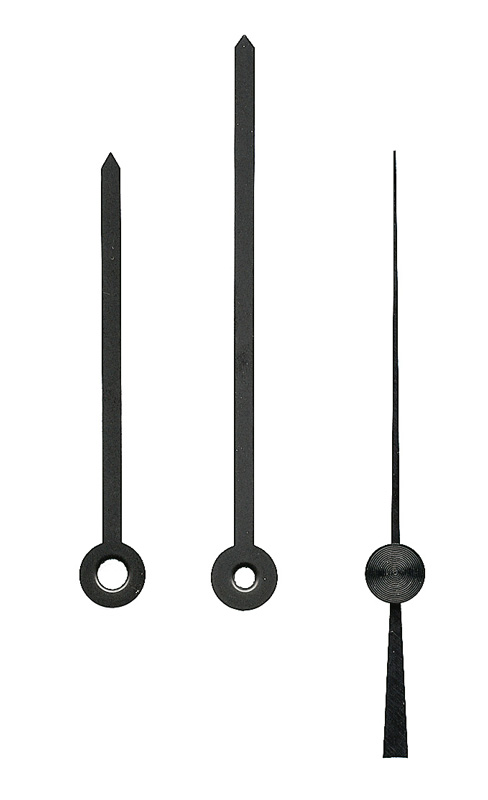 Großuhrzeiger schwarz 90/70 mm Großuhrzeiger schwarz 90/70 mm