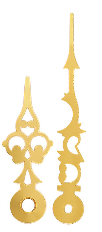 Großuhrzeiger gelb 78/51 mm