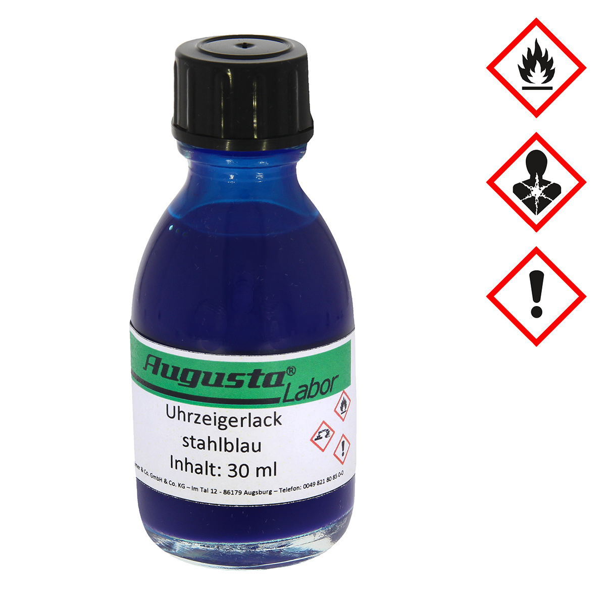 Zeigerlack stahlblau Zeigerlack stahlblau