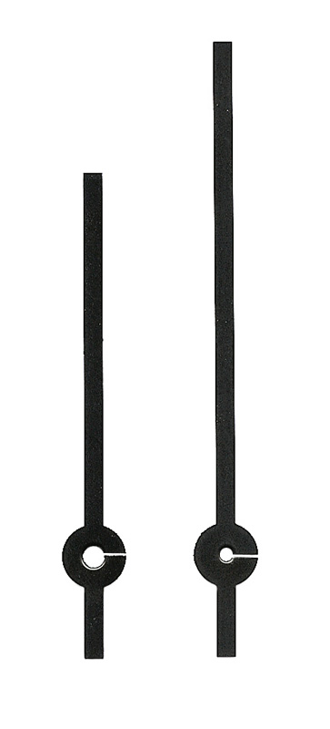 Großuhrzeiger schwarz 80/60 mm Großuhrzeiger schwarz 80/60 mm