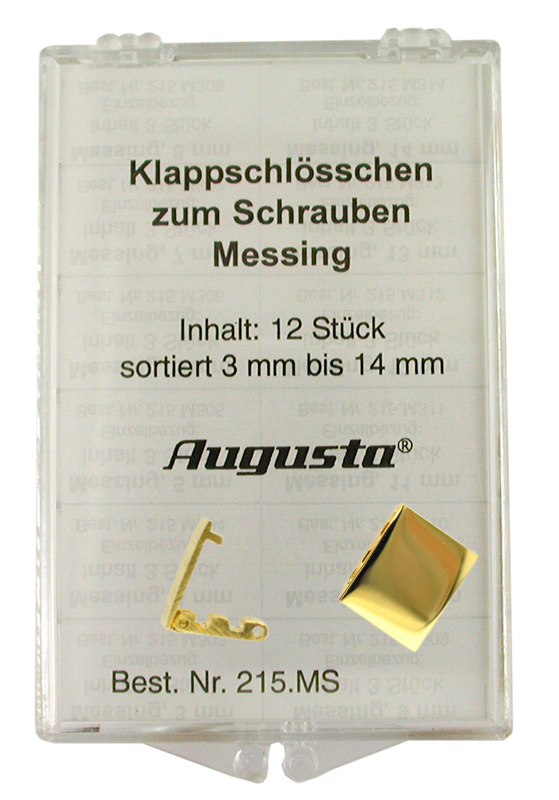 Sortiment Klappschlößchen Messing