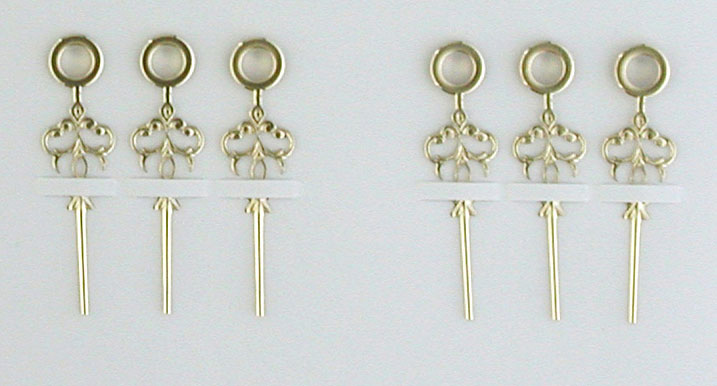 Taschenuhrzeiger Louis XVI gelb Taschenuhrzeiger Louis XVI gelb