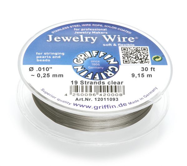 Griffin Jewelry Wire Ø 0,25 mm transparent Griffin Jewelry Wire Ø 0,25 mm transparent