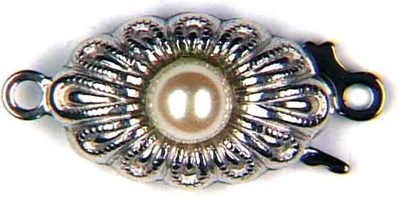 Schmuckschließe Silber rhodiniert Schmuckschließe Silber rhodiniert