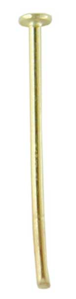 Kettelstift 15 mm mit Plättchen, Silber Kettelstift 15 mm mit Plättchen, Silber