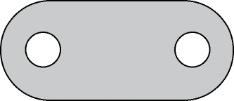 Systemetiketten Kunststoff, weiß, ohne Druck