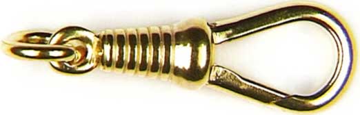 Karabiner mit unbeweglicher Öse und Ring 18 mm