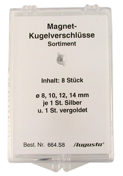 Sortiment Magnetschließen Kugel 8 - 14 mm Sortiment Magnetschließen Kugel 8 - 14 mm