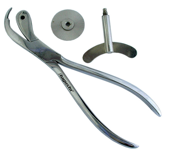 Ringsägezange vernickelt 160 mm