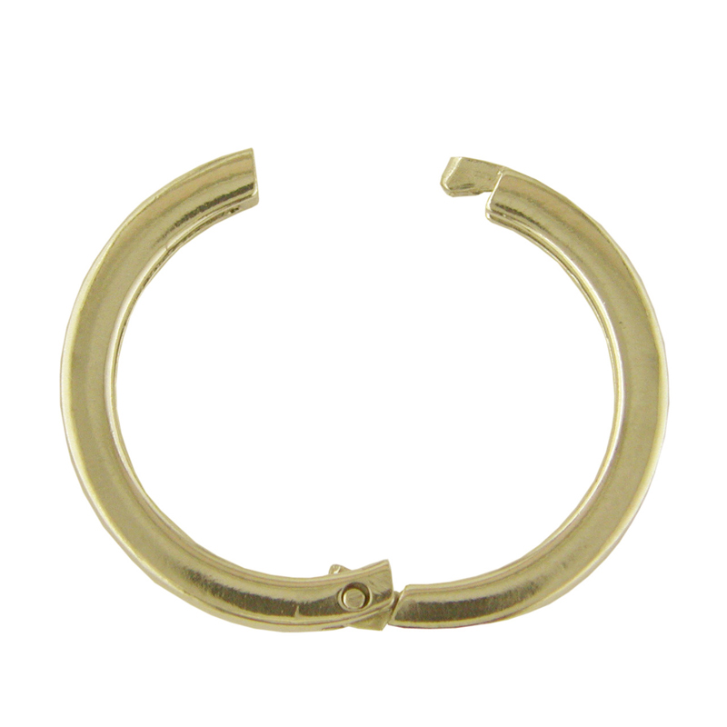 Ketten-Clip groß, rund, glatt, Silber vergoldet Ketten-Clip groß, rund, glatt, Silber vergoldet