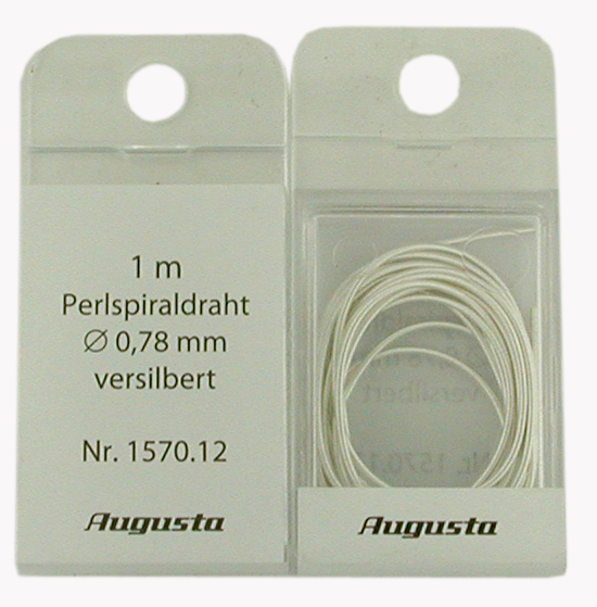 Perlspiraldraht versilbert 1,20 mm Perlspiraldraht versilbert 1,20 mm