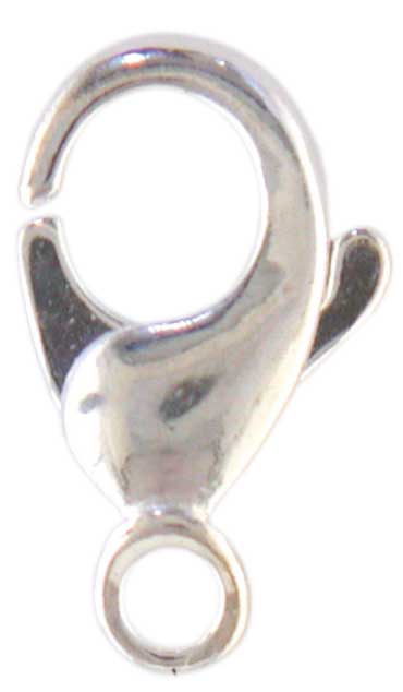 Schmuckkarabiner 9 mm bauchig gegossen