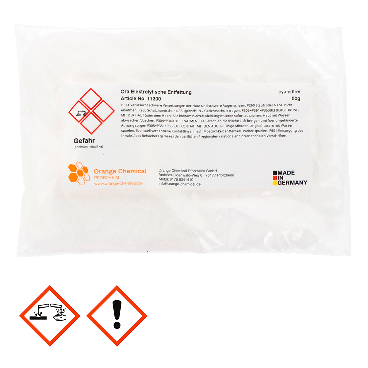 Ora elektrolytische Entfettung