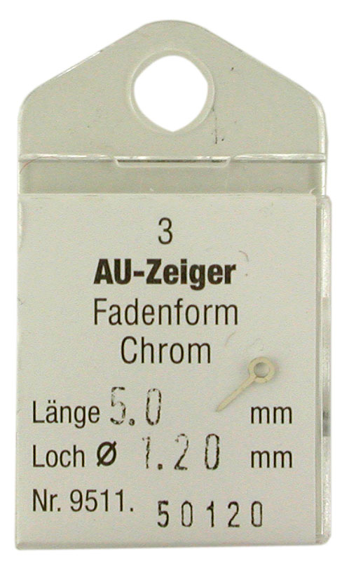 Armbanduhrzeiger für Quartzwerke Armbanduhrzeiger für Quartzwerke