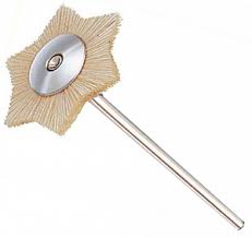 Sechseckbürste Ziegenhaar weiß Ø 13 mm