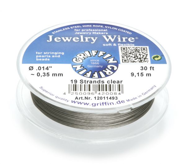 Griffin Jewelry Wire Ø 0,35 mm transparent Griffin Jewelry Wire Ø 0,35 mm transparent