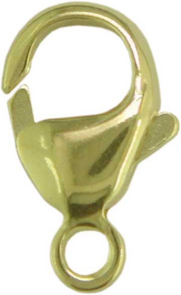 Schmuckkarabiner 9 mm bauchig gestanzt