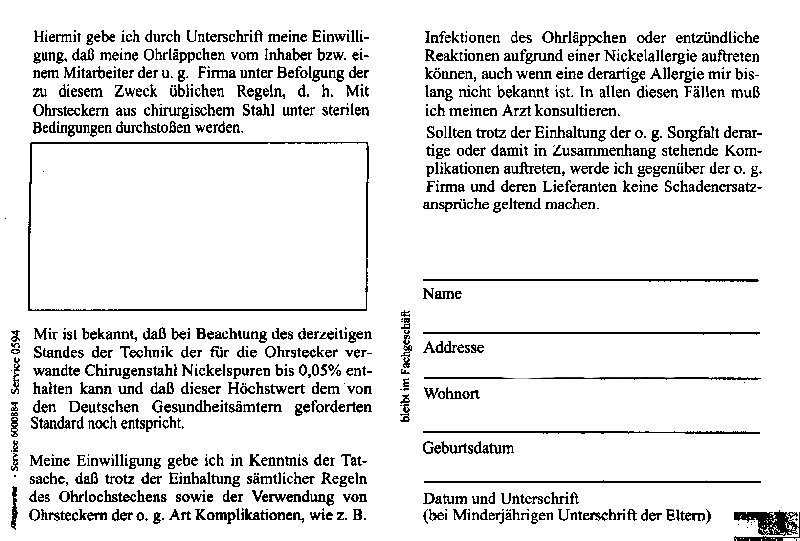 Einverständniserklärungen