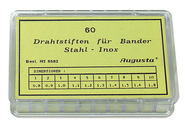 Sortiment Drahtstifte für Armbänder Inox Sortiment Drahtstifte für Armbänder Inox
