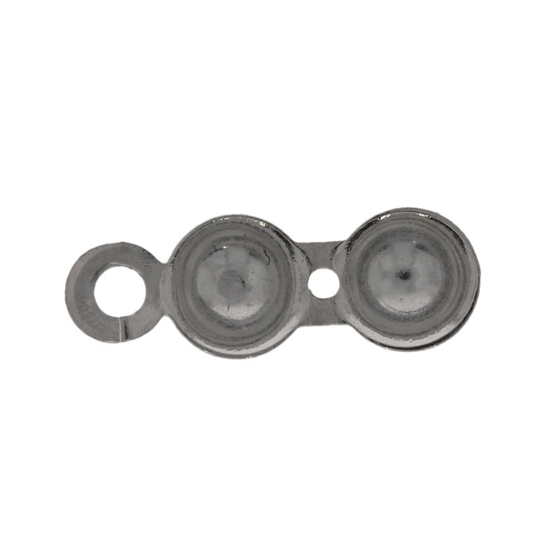 Fädelkalotten, versilbert Fädelkalotten, versilbert