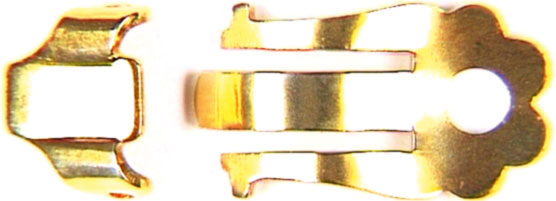 Ohrclipmechanik mit Böckchen, Silber Ohrclipmechanik mit Böckchen, Silber