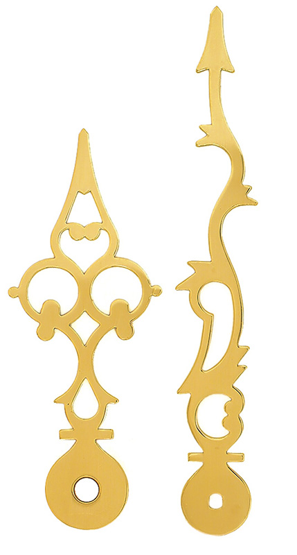 Großuhrzeiger gelb 110/80 mm Großuhrzeiger gelb 110/80 mm