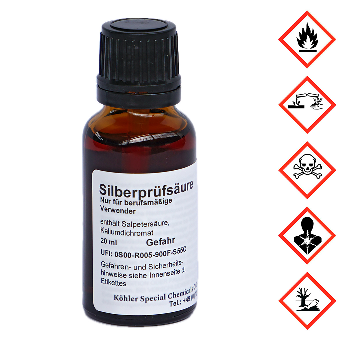 Probiersäure Silber