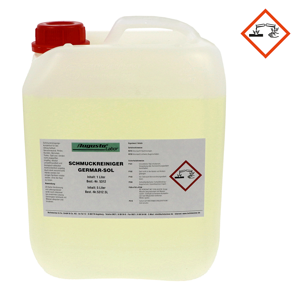 5312_5L_Gefahr Schmuckreiniger Germar-Sol
