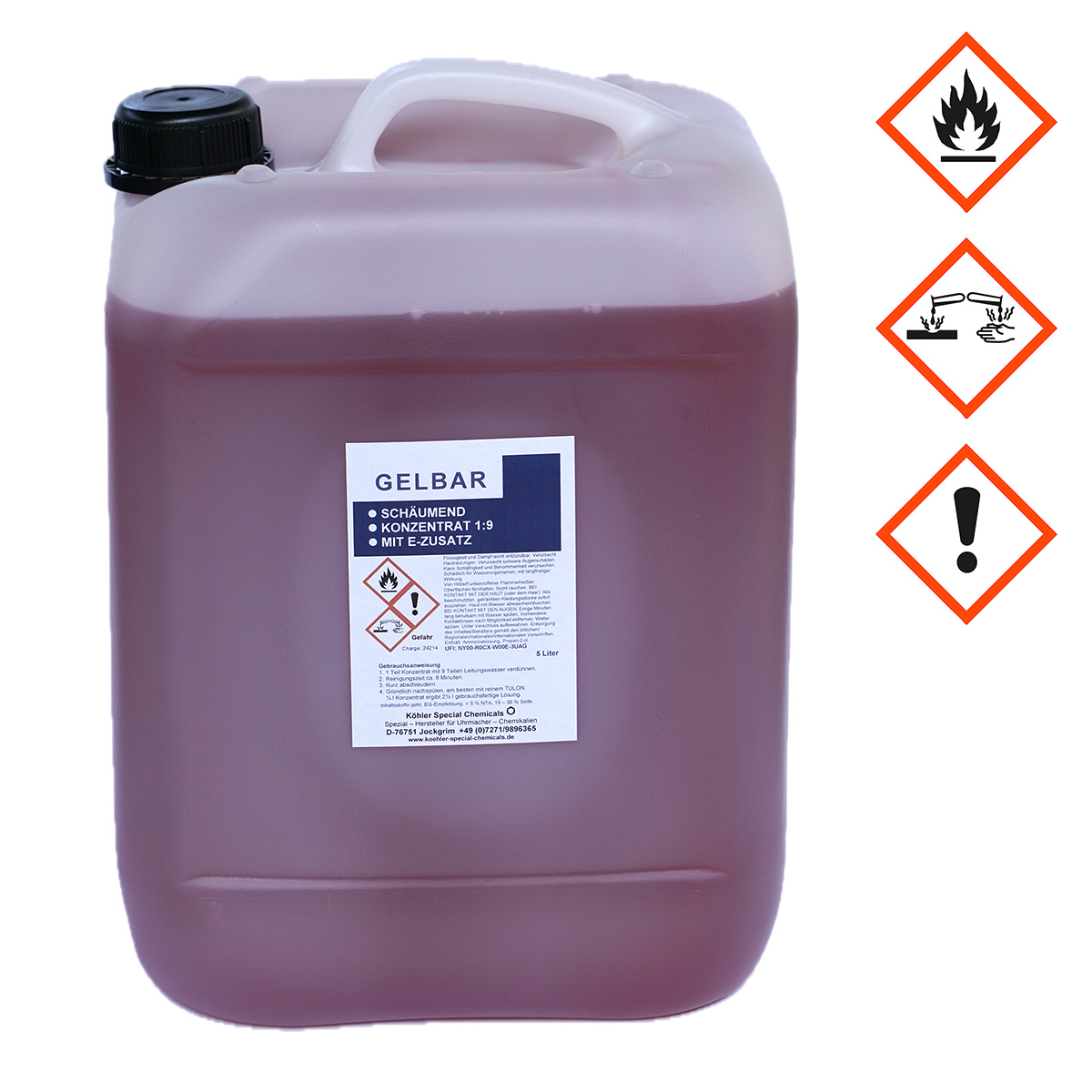 Uhrenreinigungskonzentrat Gelbar Standard 1:9