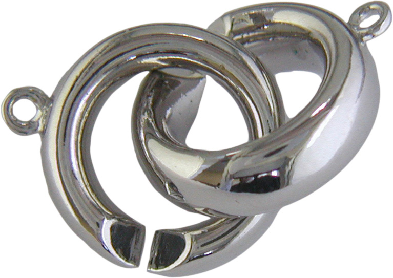 Schmuckschließe Metall vergoldet