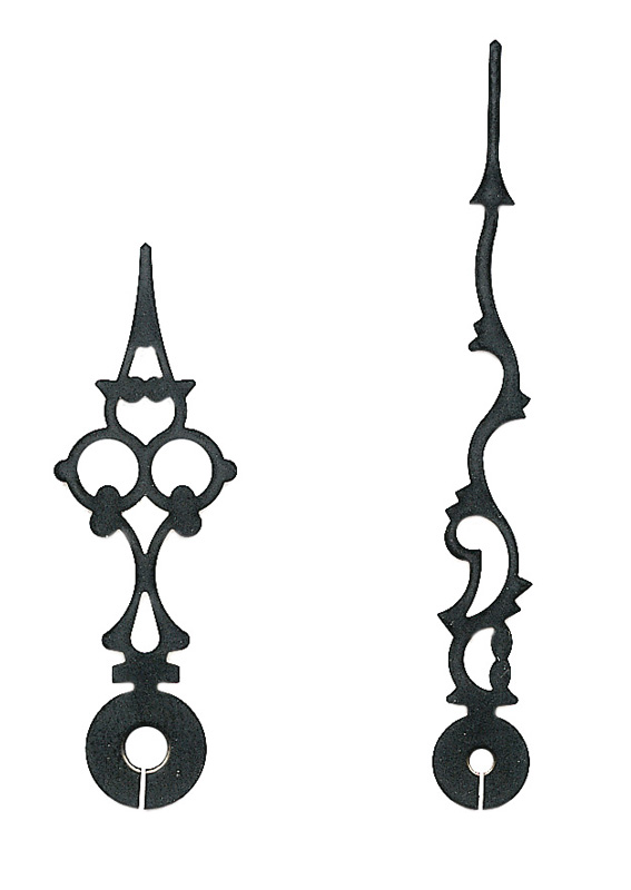 Großuhrzeiger schwarz 60/42 mm