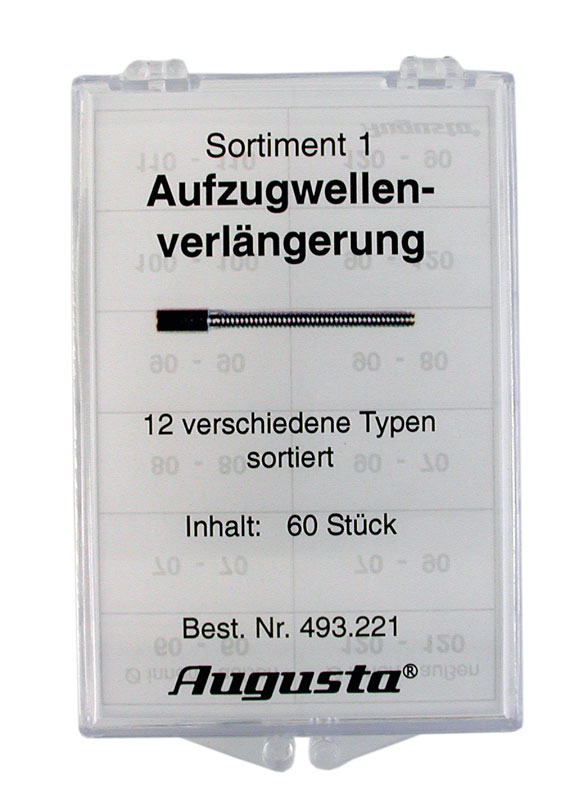 Sortiment Aufzugwellenverlängerungen