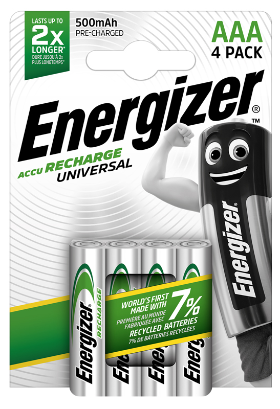 Energizer Micro Akku Recharge Universal 500 mAh