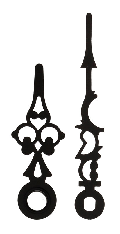 Großuhrzeiger schwarz 46/35 mm