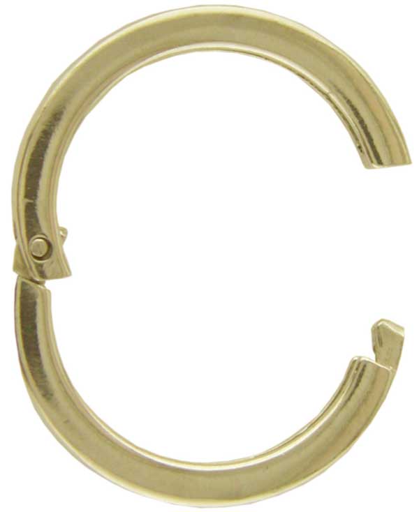 Ketten-Clip groß, rund, glatt, Silber Ketten-Clip groß, rund, glatt, Silber