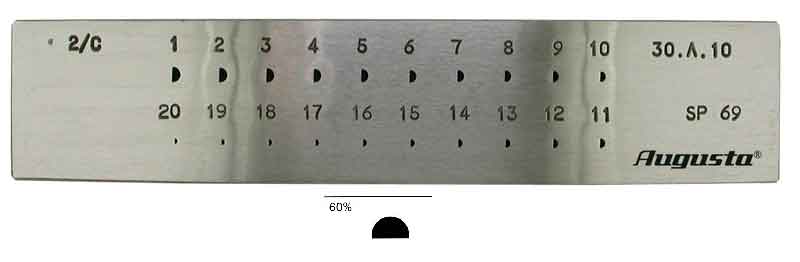 Zieheisen halbrund Ø 9,0 - 6,0 mm