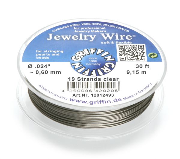 Griffin Jewelry Wire Ø 0,60 mm transparent Griffin Jewelry Wire Ø 0,60 mm transparent